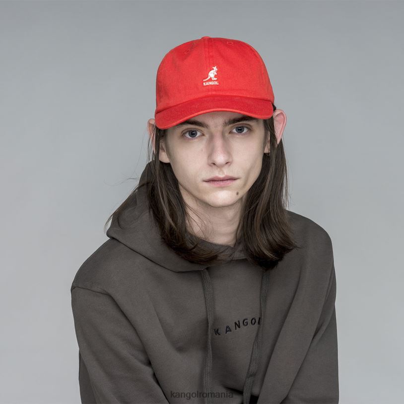 articole pentru cap | Kangol unisex strălucire de cireș baseball spălat 0VJ20347