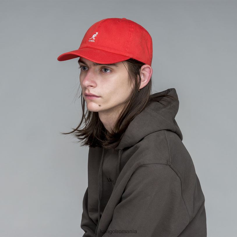 articole pentru cap | Kangol unisex strălucire de cireș baseball spălat 0VJ20347