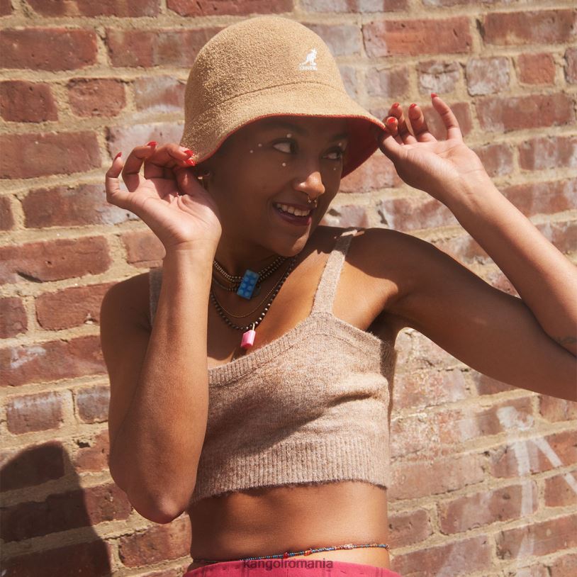 articole pentru cap | Kangol unisex strălucire de ovăz/cireș flip it reversibil casual 0VJ20508