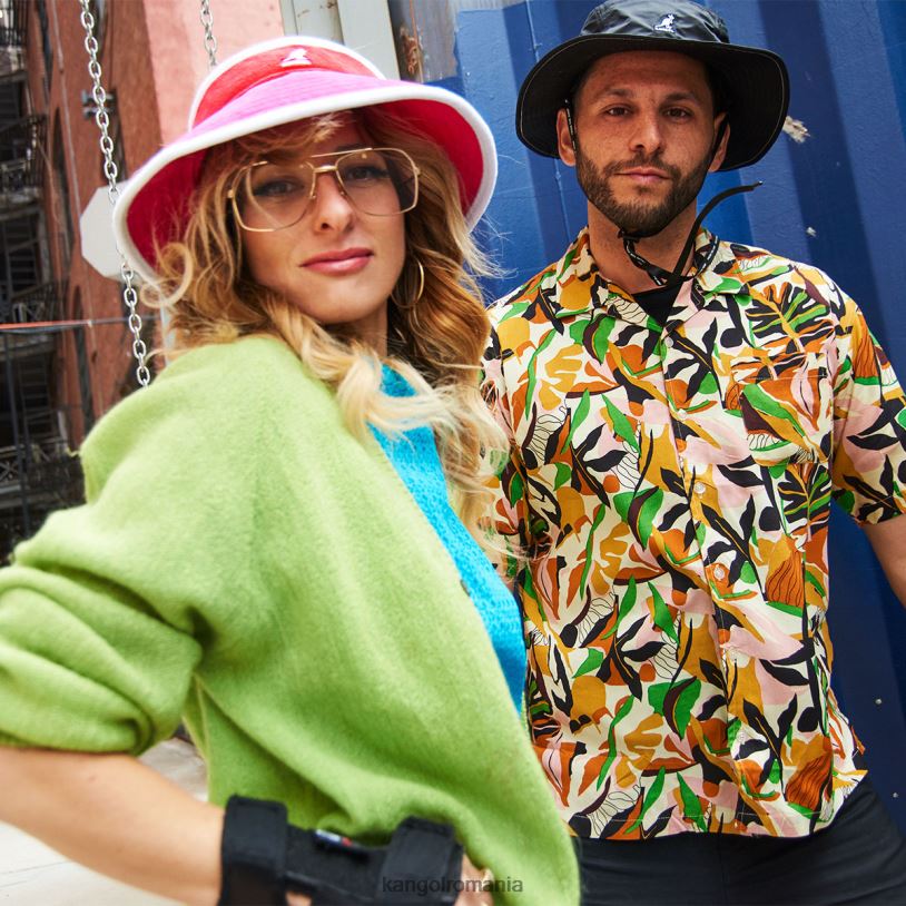 articole pentru cap | Kangol unisex strălucire roz electric/vișiniu vizor lateral de plajă 0VJ20911
