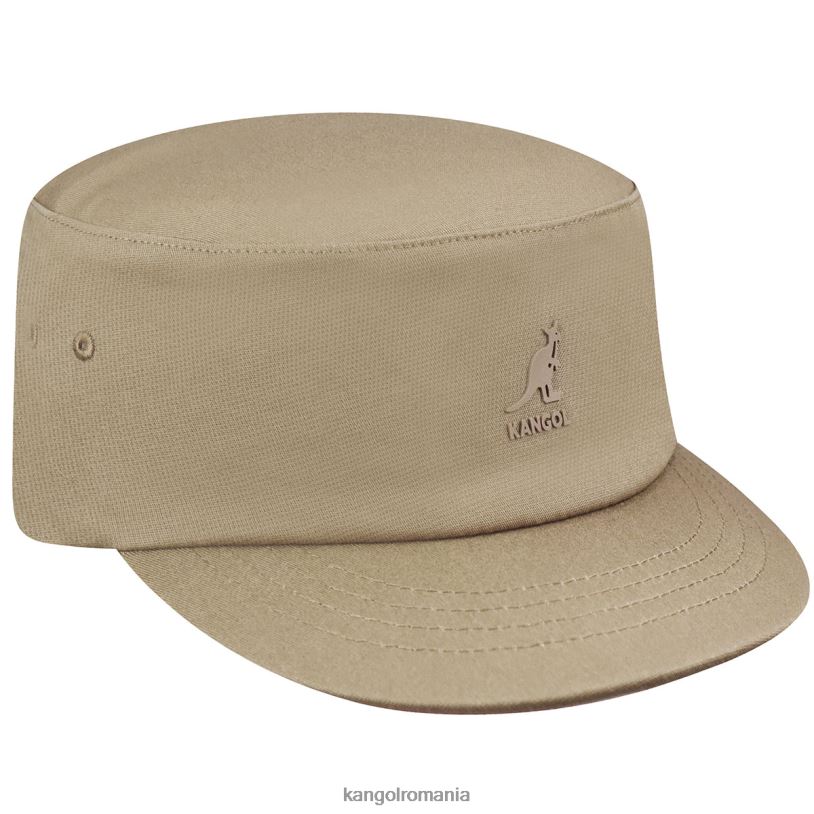 articole pentru cap | Kangol unisex taupe șapcă militară stretch fit 0VJ20255