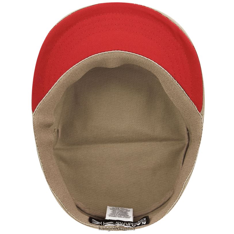 articole pentru cap | Kangol unisex taupe șapcă militară stretch fit 0VJ20255