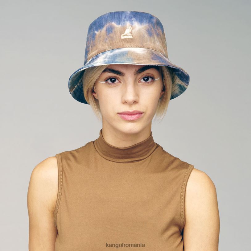 articole pentru cap | Kangol unisex ton de pământ găleată de vopsea cravată 0VJ20525