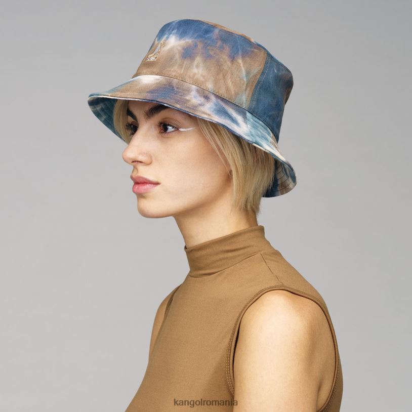 articole pentru cap | Kangol unisex ton de pământ găleată de vopsea cravată 0VJ20525