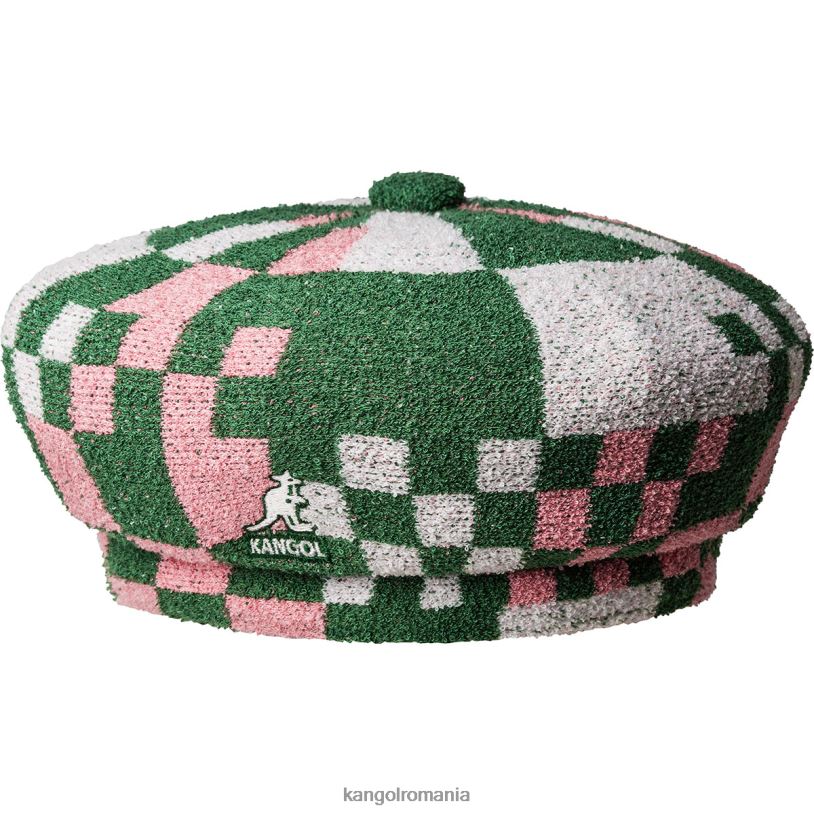 articole pentru cap | Kangol unisex verde gazon/pepto beretă pop vichy jax 0VJ20394