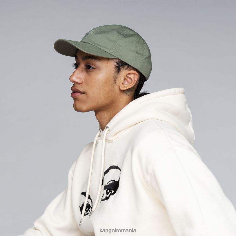 articole pentru cap | Kangol unisex verde ulei baseball spălat 0VJ20345
