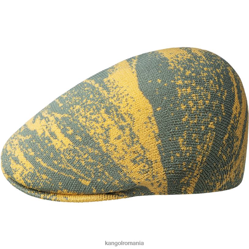 articole pentru cap | Kangol unisex verde ulei/caisă caldă aerograf 507 0VJ20227