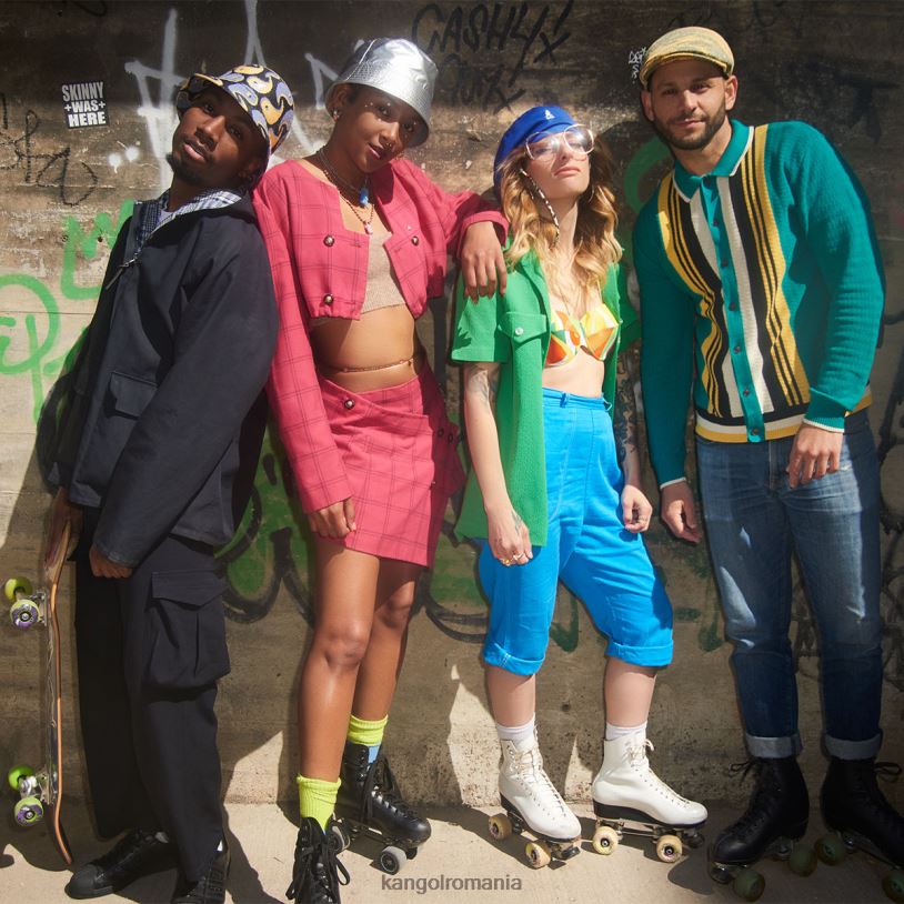 articole pentru cap | Kangol unisex verde ulei/caisă caldă aerograf 507 0VJ20227