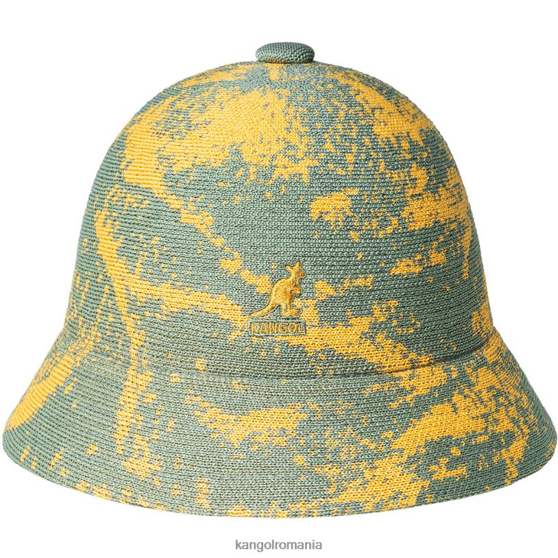 articole pentru cap | Kangol unisex verde ulei/caisă caldă aerograf casual 0VJ20653