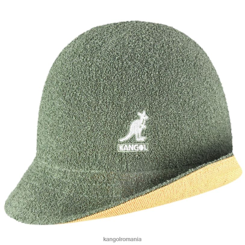 articole pentru cap | Kangol unisex verde ulei/caisă caldă flip it reversibil casual 0VJ20507