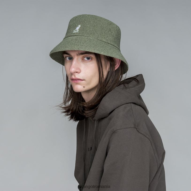 articole pentru cap | Kangol unisex verde ulei găleată pentru bermude 0VJ20624