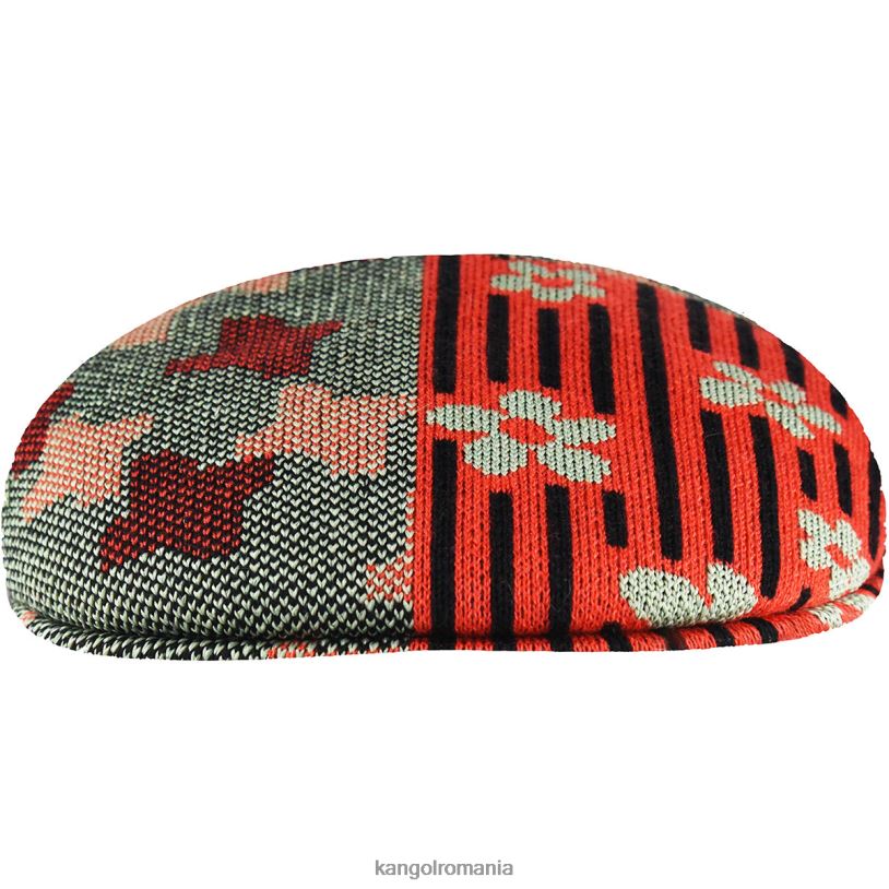 articole pentru cap | Kangol unisex verde ulei/vișiniu strălucire natură flip 504 0VJ2048