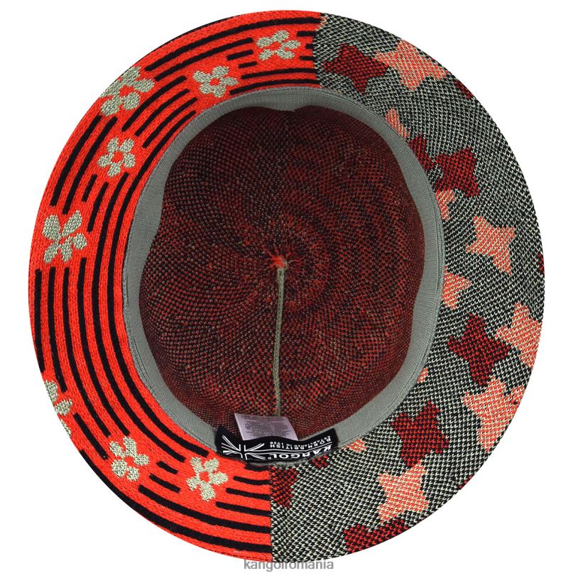 articole pentru cap | Kangol unisex verde ulei/vișiniu strălucire nature flip lahinch 0VJ20568