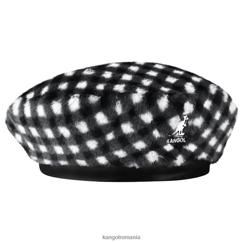 articole pentru cap | Kangol unisex vichy negru beretă din blană artificială 0VJ20407