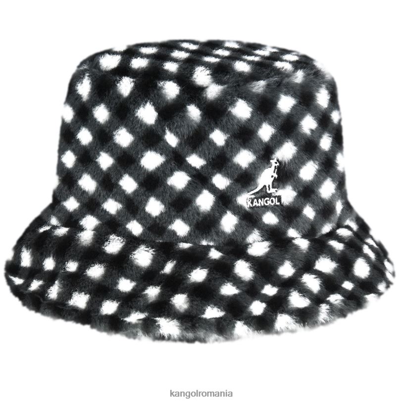 articole pentru cap | Kangol unisex vichy negru găleată din blană artificială 0VJ20710