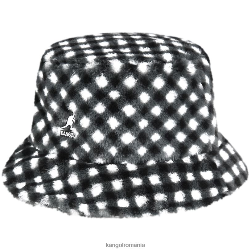 articole pentru cap | Kangol unisex vichy negru găleată din blană artificială 0VJ20710
