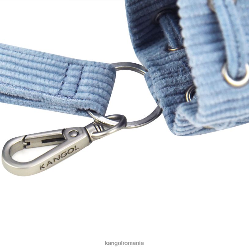 accesorii | Kangol unisex albastru melange breloc mini geantă găleată din catifea 0VJ201247