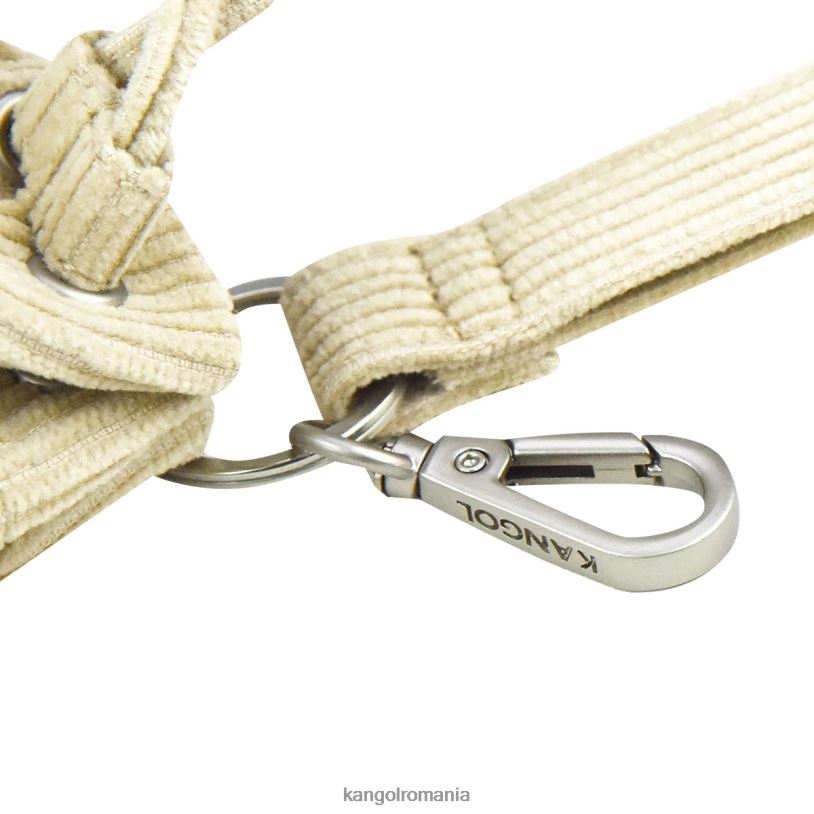 accesorii | Kangol unisex bej breloc mini geantă găleată din catifea 0VJ201245