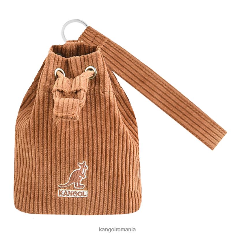 accesorii | Kangol unisex maro breloc mini geantă găleată din catifea 0VJ201246