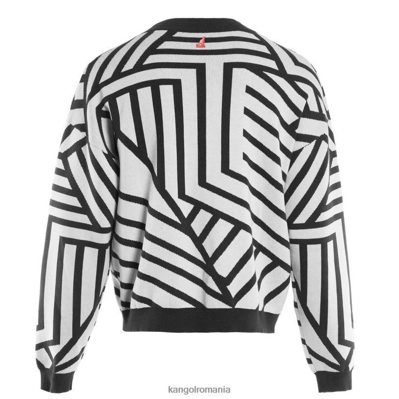 îmbrăcăminte | Kangol unisex alb negru cardigan graffiti 0VJ201209