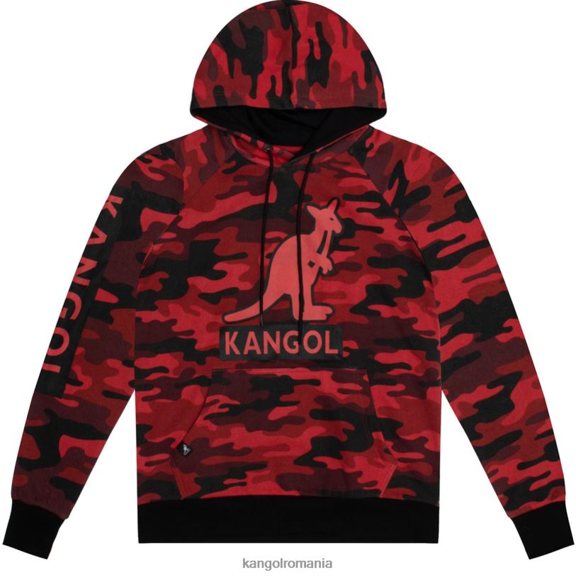 îmbrăcăminte | Kangol unisex camo roșu hanorac camo 0VJ201111