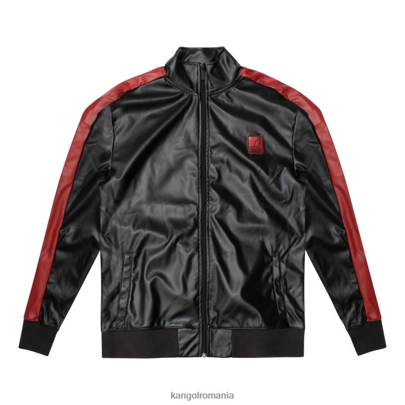 îmbrăcăminte | Kangol bărbați frumusete neagra jachetă vegană din piele 0VJ201160