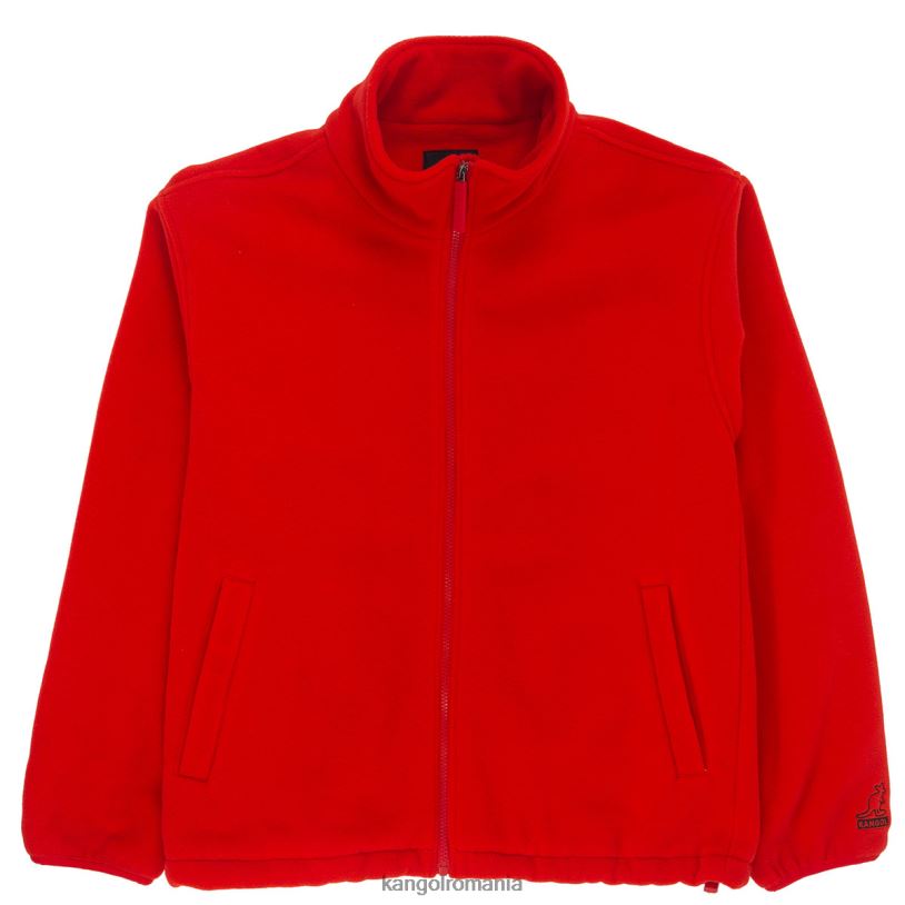 îmbrăcăminte | Kangol unisex stacojiu flacără jachetă fleece cu fermoar 0VJ201233