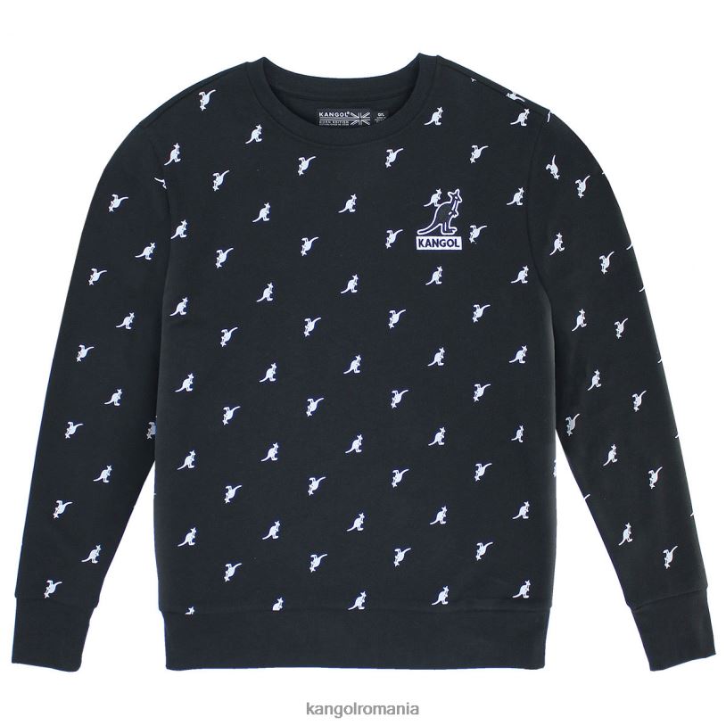 îmbrăcăminte | Kangol unisex negru aop popover 0VJ201097