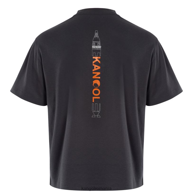 îmbrăcăminte | Kangol unisex abanos tricou grafic pentru rachete spațiale 0VJ201198