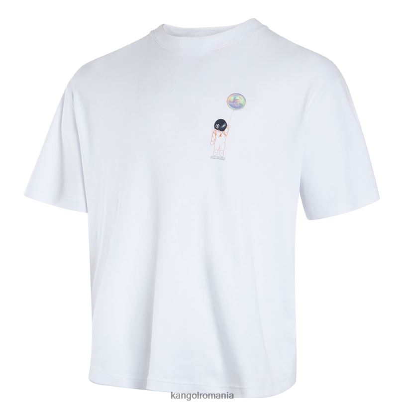 îmbrăcăminte | Kangol unisex alb tricou grafic space man 0VJ201208
