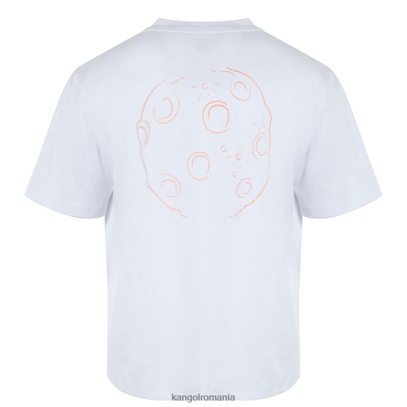 îmbrăcăminte | Kangol unisex alb tricou grafic space man 0VJ201208