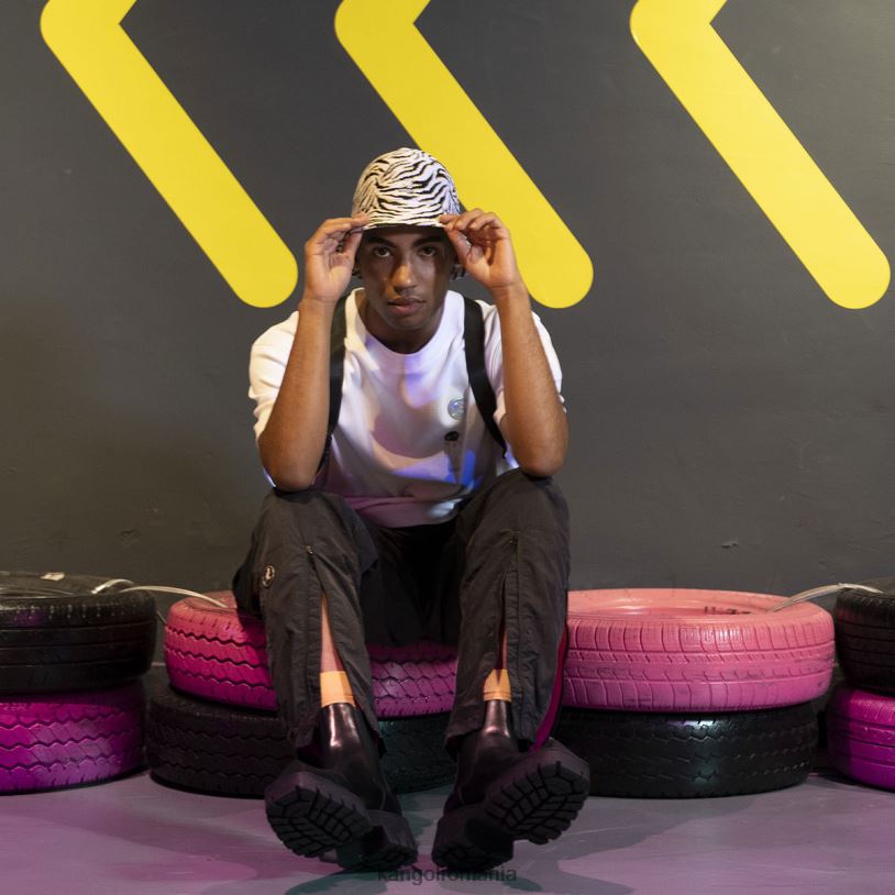 îmbrăcăminte | Kangol unisex alb tricou grafic space man 0VJ201208