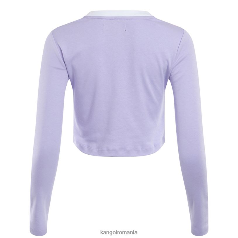 îmbrăcăminte | Kangol unisex lavandă tricou cu mânecă lungă orbital 0VJ201200