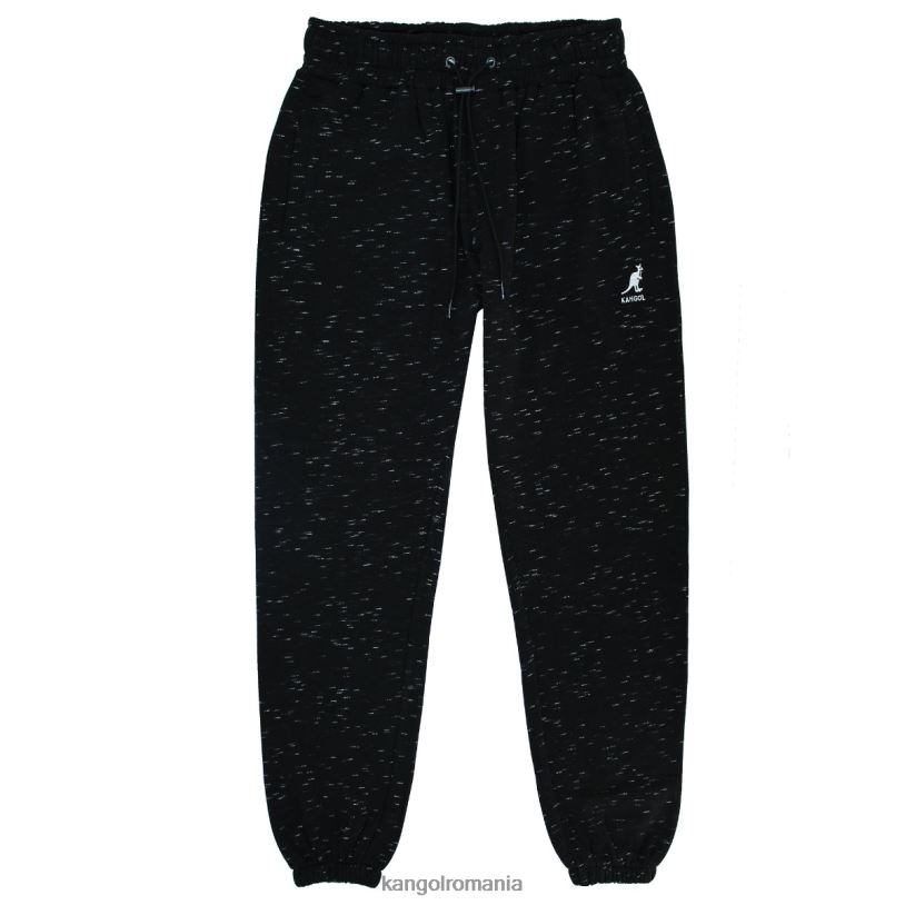 pantaloni | Kangol bărbați injectare neagră jogger brodat 0VJ201062