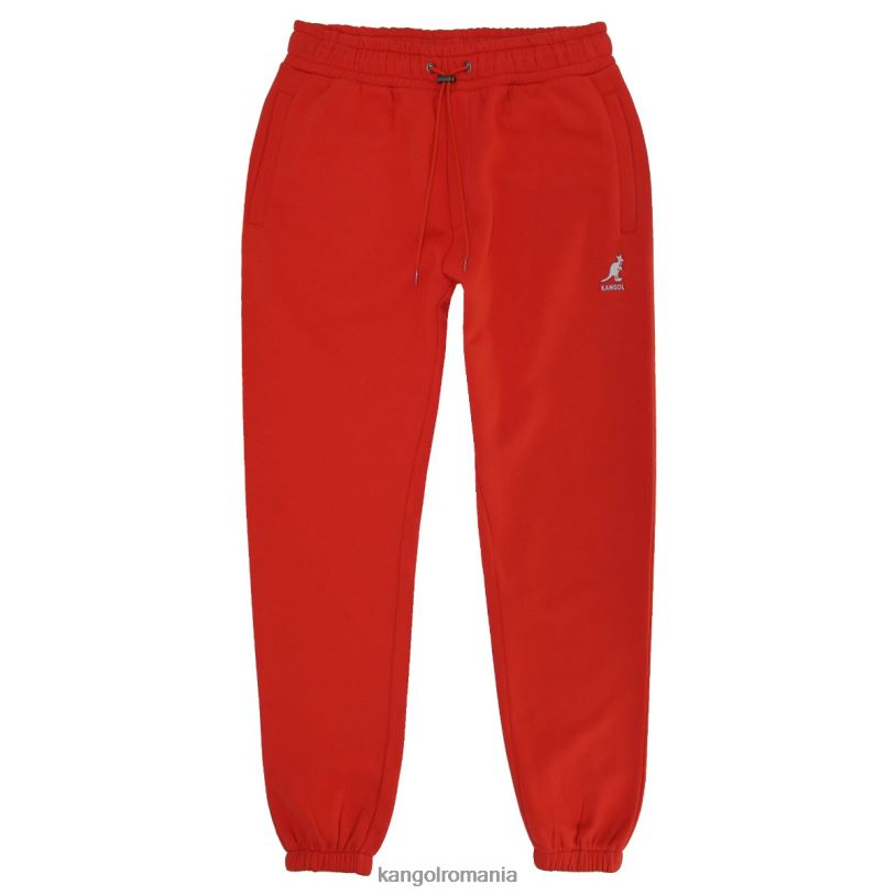 pantaloni | Kangol bărbați roșu jogger brodat 0VJ201057