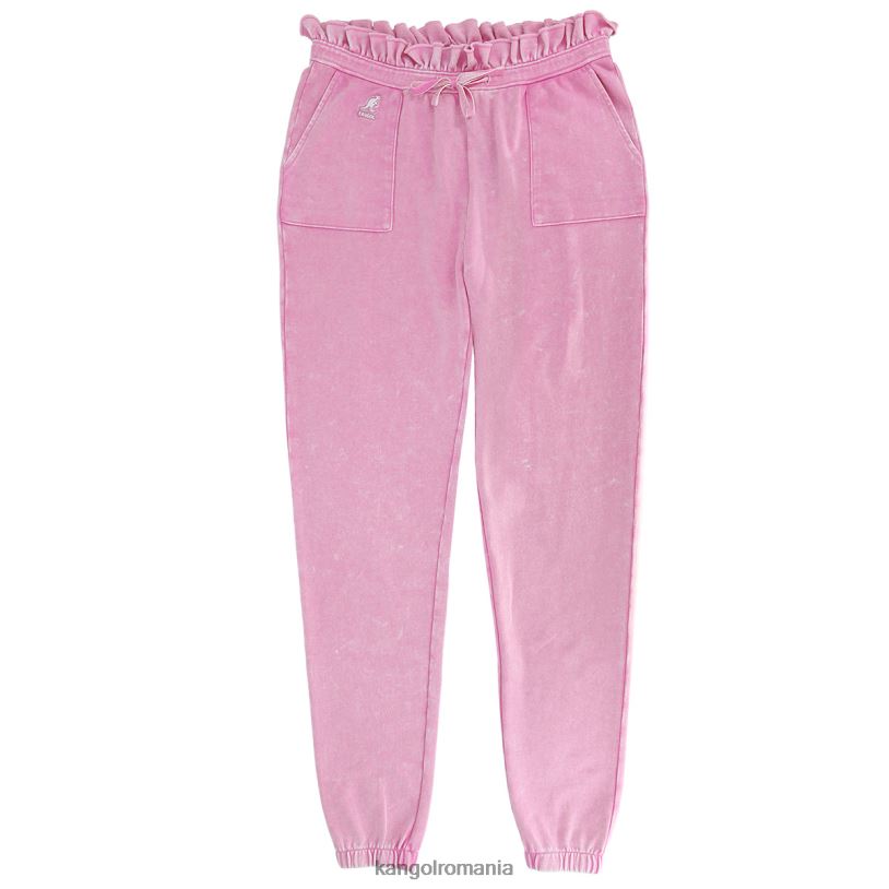 pantaloni | Kangol femei frumusete neagra pantaloni de jogging cu volane spalat cu acid 0VJ201075