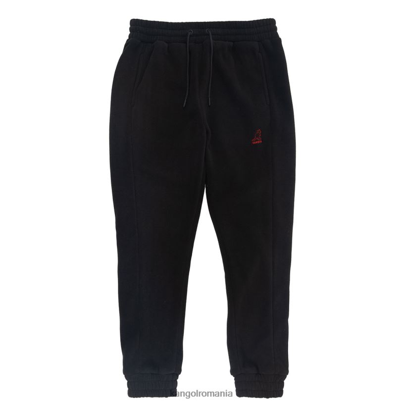 pantaloni | Kangol unisex jet negru jogger din lână 0VJ201083