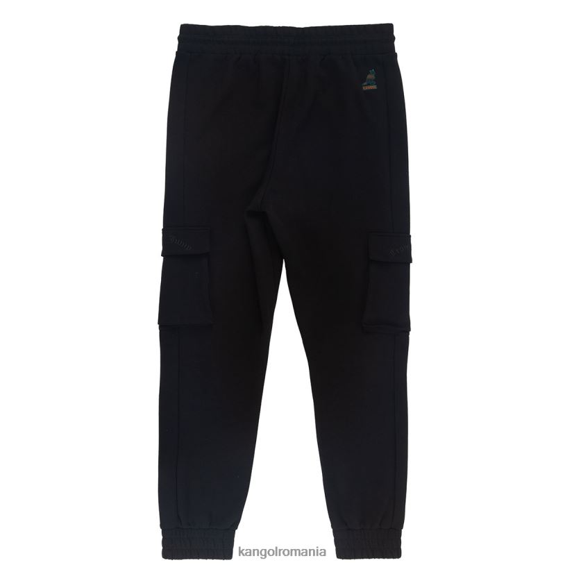 pantaloni | Kangol unisex jet negru jogger interlock 0VJ201080