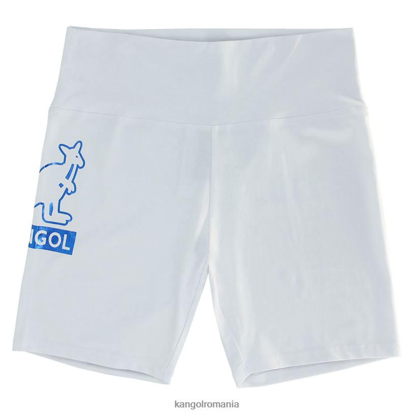 pantaloni | Kangol unisex alb pantaloni scurți biker din folie 0VJ201001