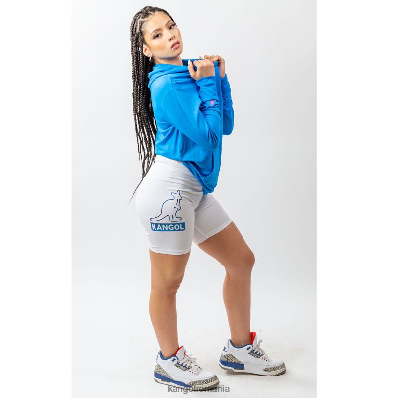 pantaloni | Kangol unisex alb pantaloni scurți biker din folie 0VJ201001