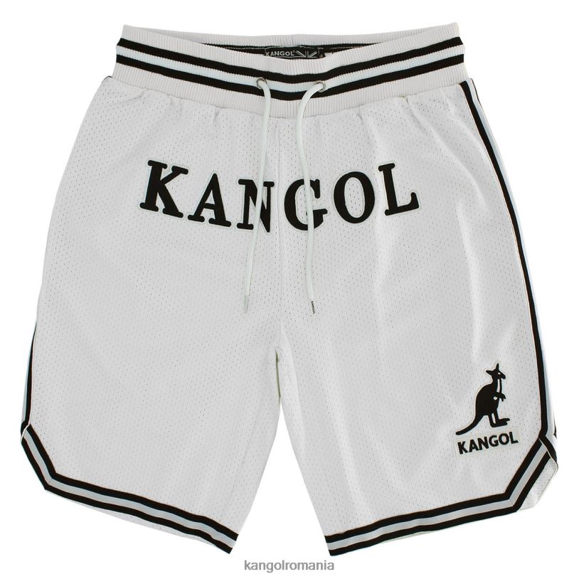 pantaloni | Kangol unisex alb pantaloni scurți de baschet pentru ziua jocului 0VJ201012