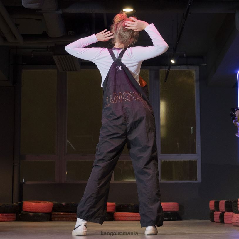 pantaloni | Kangol unisex negru salopete din lumea asta 0VJ20996